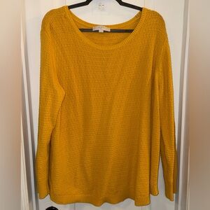 Cozy Loft Plus Mustard Yellow Women's Sweater